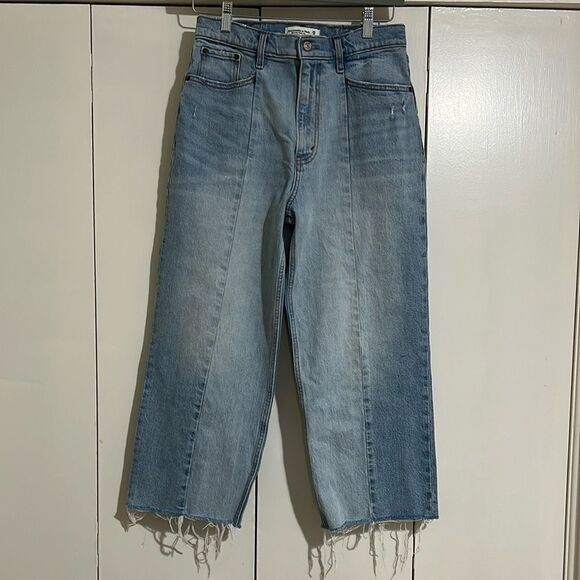 Abercrombie & Fitch Blue Ankle Cropped Jeans - Picture 10 of 12